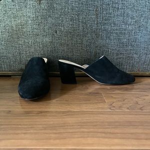 Black Jcrew mule heels